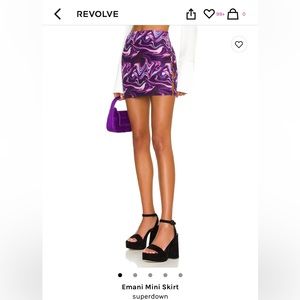 Superdown emani mini skirt